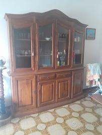 Vetrina  noce massello