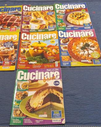 LOTTO 7 RIVISTE collana "CUCINARE BENE" (C)