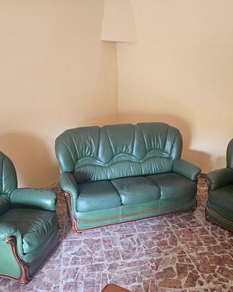 Set divani vera pelle