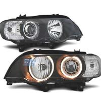 FARI XENON BMW X5 E53 99-03 ANGEL EYES FONDO NERO