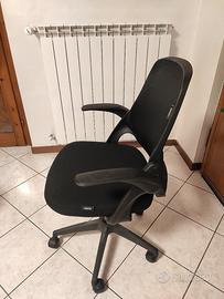 sedia poltrona ufficio con ruote