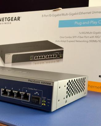NETGEAR Switch Ethernet XS508M 8x10Gbps *NUOVO*