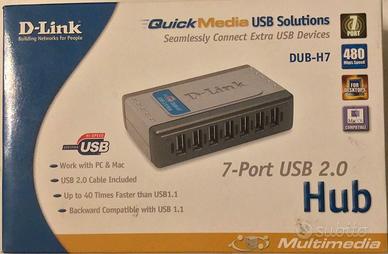 D-Link - DUB-H7 Hub USB 2.0 a 7 porte