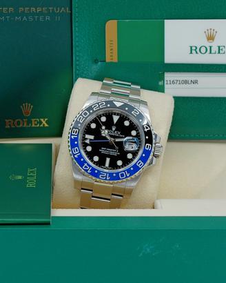 ROLEX GMT MASTER II 116710BLNR BATMAN 2015 FUL SET