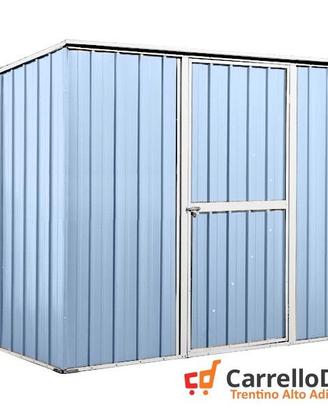 Casetta box giardino Acciaio 260x185 azzurro