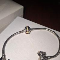 Clip Pandora oro e punti luce 