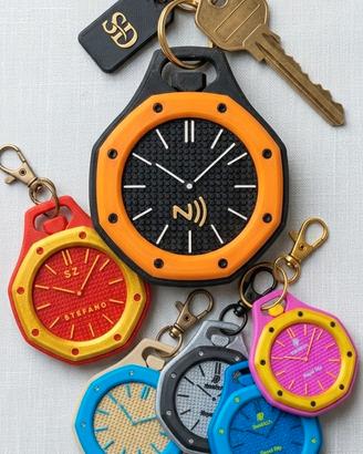 Portachiavi Orologio Custom 3D – NFC e Personalizz
