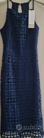 CLUB London vestito in pizzo blu nuovo 
