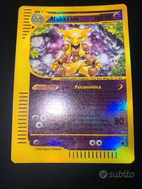 Alakazam Reverse Holo RARO EX 1/165 Expedition ITA