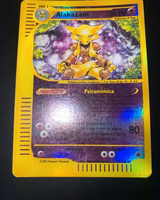 Alakazam Reverse Holo RARO EX 1/165 Expedition ITA