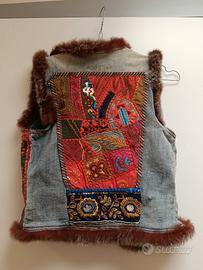 Desigual gilet vintage in denim