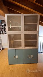 Scaffale Armadio Ikea Besta + ante tortora/sabbia