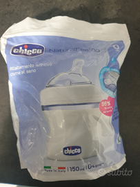 Biberon Chicco Natural Feeling 150ml 0+ e 2 ciucci