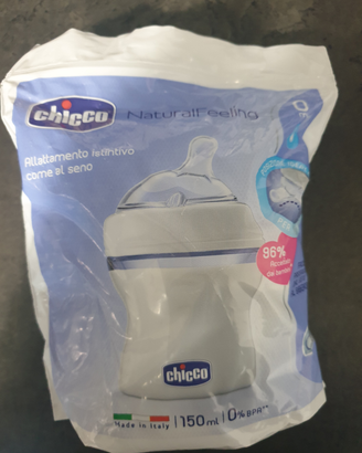 Biberon Chicco Natural Feeling 150ml 0+ e 2 ciucci