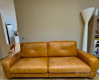 Divano struttura Minotti originale rivestito pelle