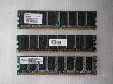 3x 256 Ram DDR, PC 3200