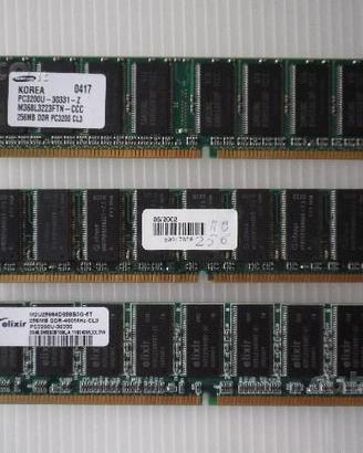 3x 256 Ram DDR, PC 3200