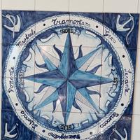 Rosa dei venti maioliche mattonelle vietri salerno