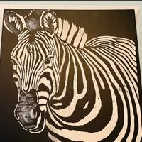 Quadro raffigurante una zebra