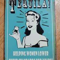 targa in metallo vintage, bar furniture, design