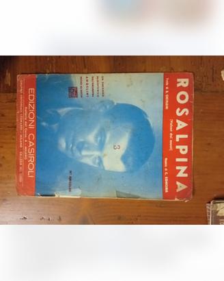 Spartito  "Rosalpina" (1950s) - Edizioni Ca