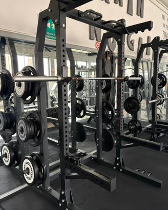Half rack blue gym