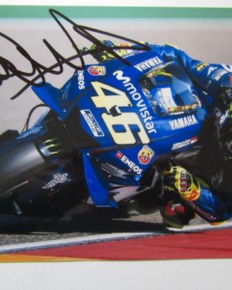 Valentino Rossi autografo su foto cm 23x15