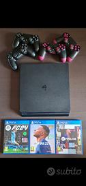 ps4 + 4 controller +  fc24 + fifa22 + fifa21
