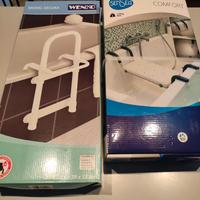 Seduta e maniglione per vasca da bagno nuovi mai u