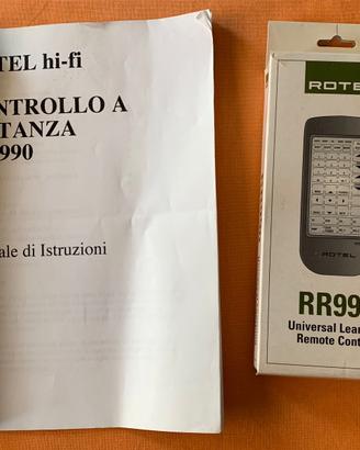 ROTEL RR-990 TELECOMANDO PROGRAMMABILE UNIERSALE