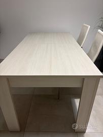 Tavolo allungabile 6/8 persone + 4 sedie