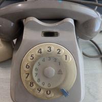 Telefono fisso Sip con rotella Vintage tortora