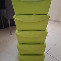 set 5 scatole per scarpe 