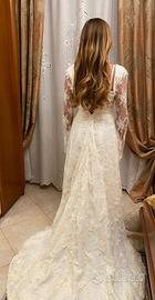abito da sposa in pizzo rebrodè spagnolo 