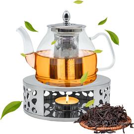 Teiera con fornellino, teiera da 1200 ml, con filt