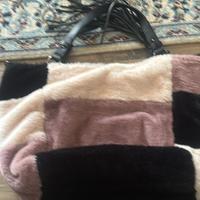 Borsa in pelliccia sintetica