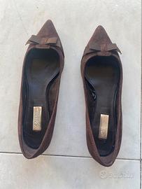 Zara ballerine scamosciate con fiocco