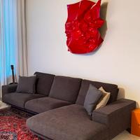 Divano tessuto grigio