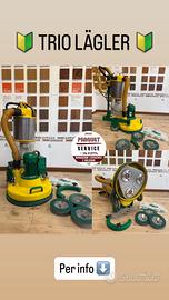 Levigatrice per parquet monospazzola TRIO LAGLER