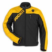 Giacca in Pelle-Tessuto Ducati Logo C1 - GIALLO - 