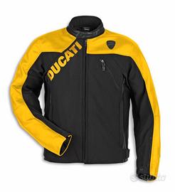 Giacca in Pelle-Tessuto Ducati Logo C1 - GIALLO - 