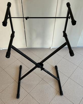 Cavalletto a due livelli per tastiere /synth