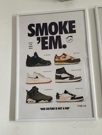 Poster per cornici motivo sneakers