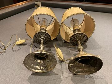 Lampade da comodino vintage, coppia