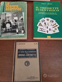 Lo Scopone Scientifico e libri vintage di giochi