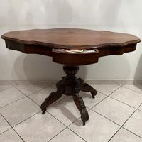 Tavolino gioco e cristallo antiquariato