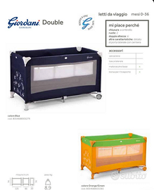 Lettino da campeggio Giordani Double