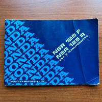 Honda NSR 125 F- 125 R  Manuale uso e manutenzione