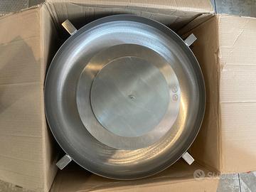 Braciere acciaio con bruciatore bioetanolo