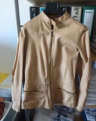 Giacca pelle moto vintage